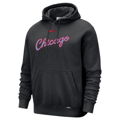 Black Chicago Bulls 2025/26 City Edition Essential Remix Club Hoodie sale | NBA