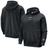 Black Brooklyn Nets 2025/26 City Edition Courtside Remix Premium Hoodie | NBA