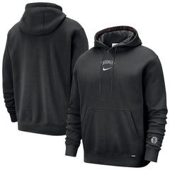Black Brooklyn Nets 2025/26 City Edition Courtside Remix Premium Hoodie | NBA