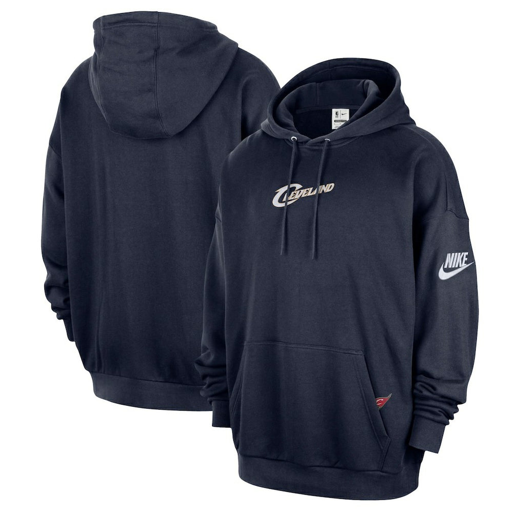 Navy Cleveland Cavaliers Classic Edition Hardwood Classics Premium Club Heavyweight Fleece Hoodie sale | NBA