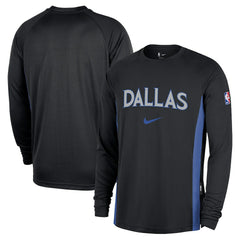 Black Dallas Mavericks 2025/26 City Edition Authentic Pregame Dri-FIT Long Sleeve Shooting T-Shirt sale | NBA