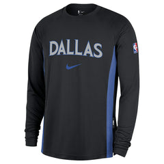 Black Dallas Mavericks 2025/26 City Edition Authentic Pregame Dri-FIT Long Sleeve Shooting T-Shirt sale | NBA