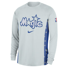 Silver Orlando Magic 2025/26 City Edition Authentic Pregame Dri-FIT Long Sleeve Shooting T-Shirt | NBA