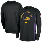 Black Los Angeles Lakers 2025/26 City Edition Authentic Pregame Dri-FIT Long Sleeve Shooting T-Shirt | NBA