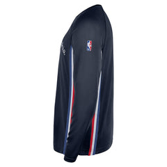 Navy Philadelphia 76ers 2025/26 City Edition Authentic Pregame Dri-FIT Long Sleeve Shooting T-Shirt | NBA