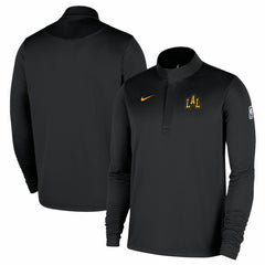 Black Los Angeles Lakers 2025/26 City Edition Remix Authentic Coaches Dri-FIT Half-Zip Pullover | NBA