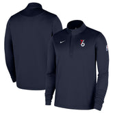 Navy Philadelphia 76ers 2025/26 City Edition Remix Authentic Coaches Dri-FIT Half-Zip Pullover | NBA