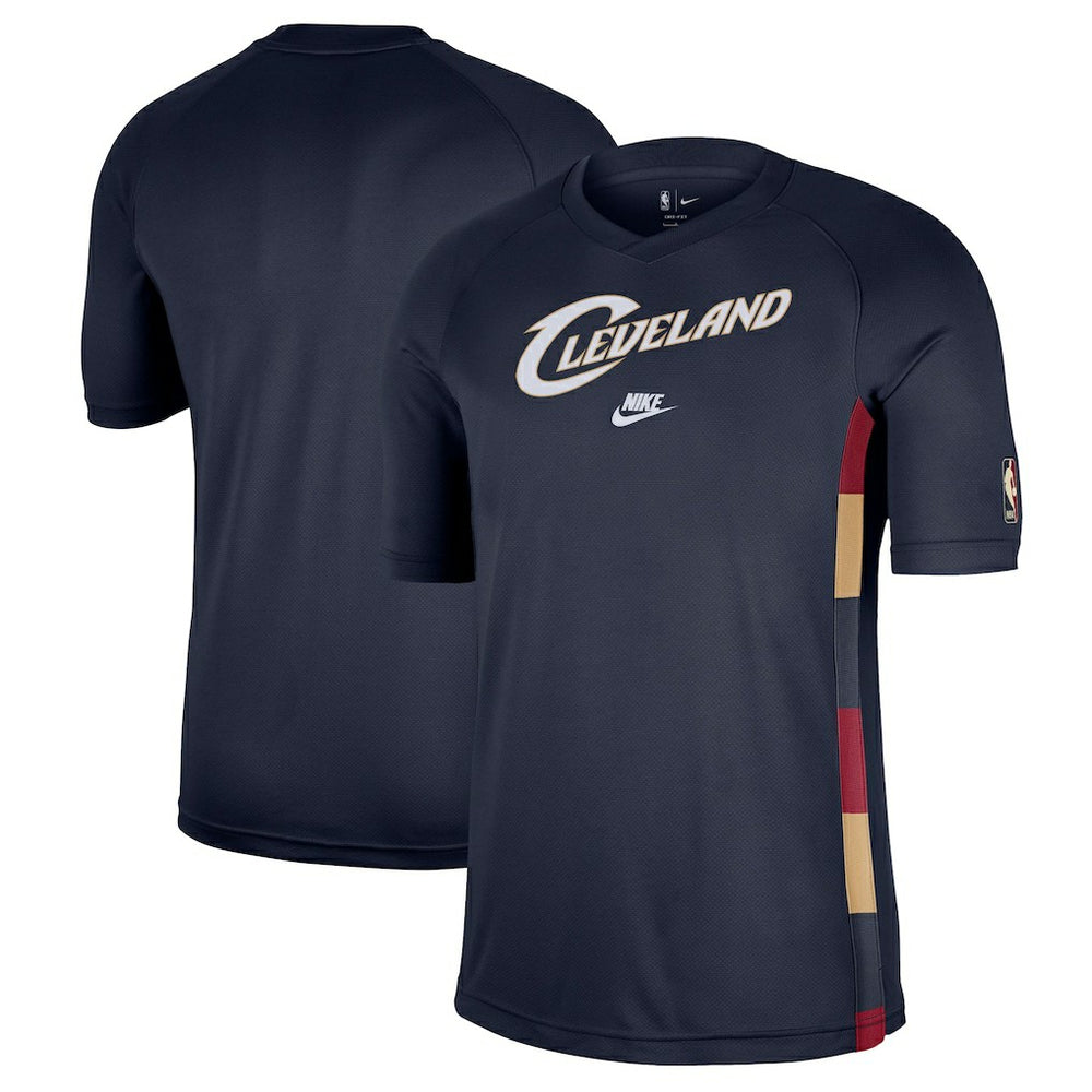 Navy Cleveland Cavaliers Classic Edition Hardwood Classics Authentic Game Shooting T-Shirt sale | NBA