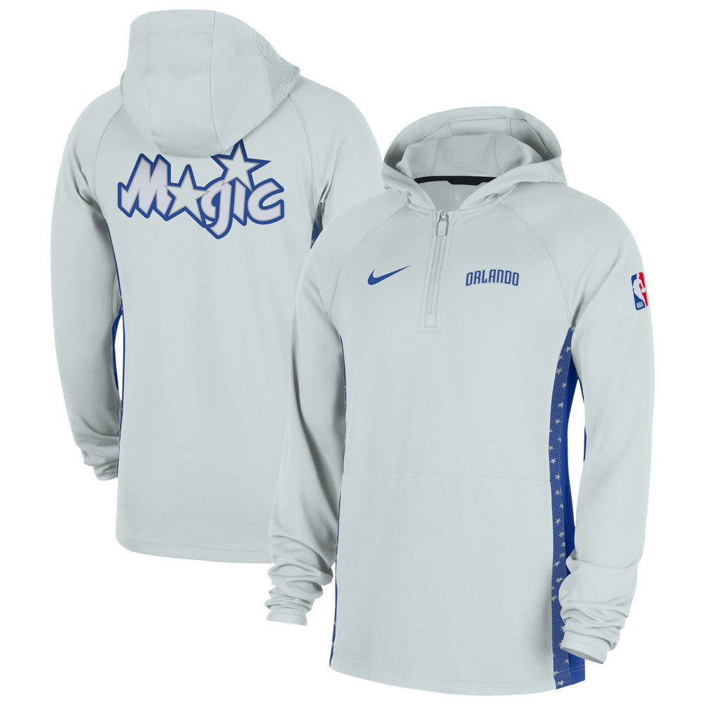 Silver Orlando Magic 2025/26 City Edition Remix Authentic On-Court Quarter-Zip Dri-FIT Hooded Jacket | NBA