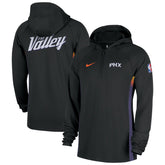 Black Phoenix Suns 2025/26 City Edition Remix Authentic On-Court Quarter-Zip Dri-FIT Hooded Jacket | NBA