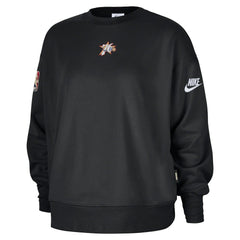 Black Philadelphia 76ers Women's Classic Edition Hardwood Classics Premium Phoenix Fleece Sweatshirt | NBA