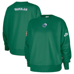 Green Dallas Mavericks Women's Classic Edition Hardwood Classics Premium Phoenix Fleece Sweatshirt sale | NBA