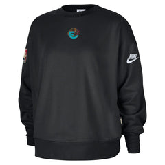 Black Memphis Grizzlies Women's Classic Edition Hardwood Classics Premium Phoenix Fleece Sweatshirt | NBA