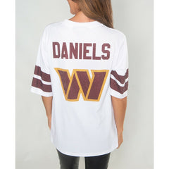 Washington Commanders Jayden Daniels Cuce Women's Crystal V-Neck Tunic | NFL New