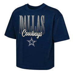 Dallas Cowboys Outerstuff Girls Youth Big City Boxy T-Shirt | NFL New