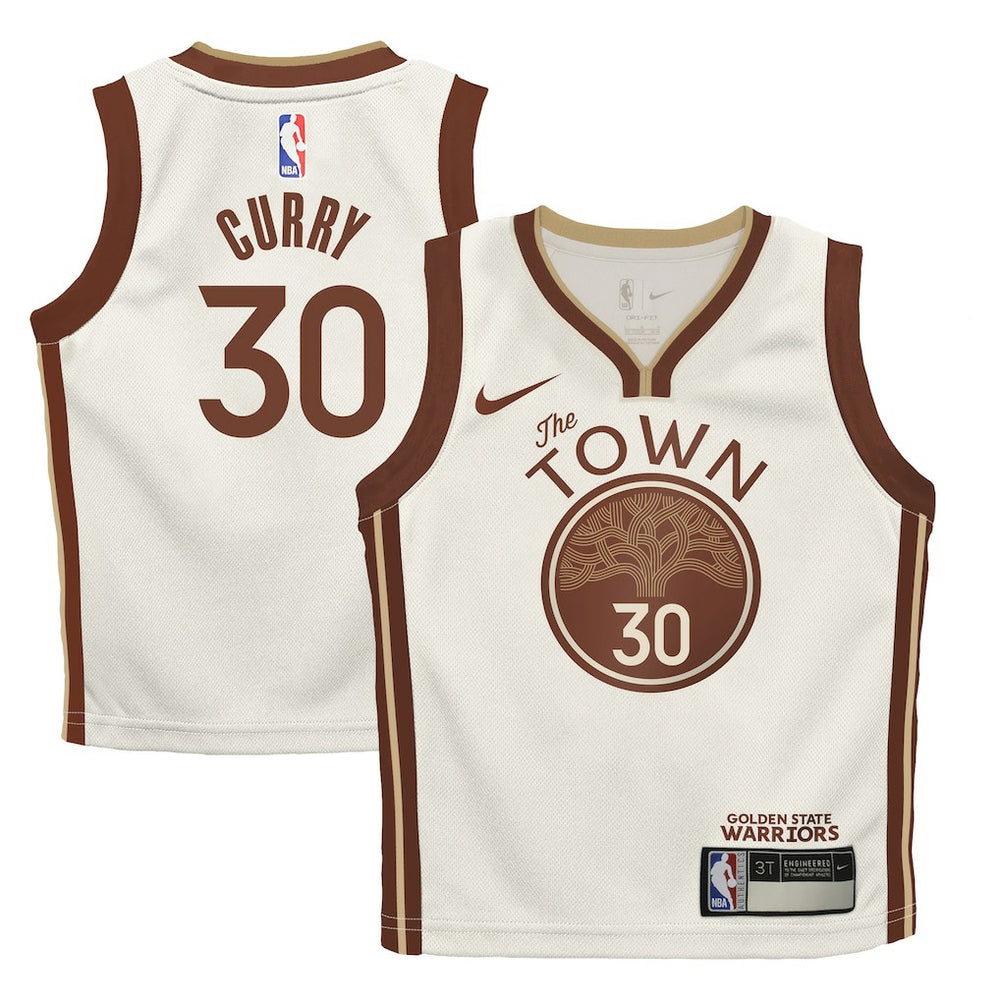 Tan Stephen Curry Golden State Warriors Preschool 2025/26 City Edition Swingman Jersey sale | NBA