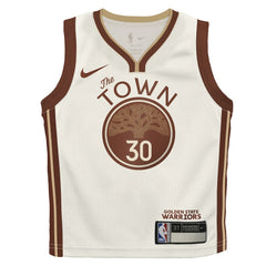 Tan Stephen Curry Golden State Warriors Preschool 2025/26 City Edition Swingman Jersey sale | NBA