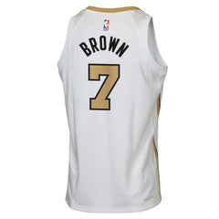 White Jaylen Brown Boston Celtics Youth 2025/26 City Edition Swingman Jersey | NBA