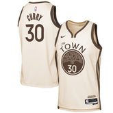 Tan Stephen Curry Golden State Warriors Youth 2025/26 City Edition Swingman Jersey sale | NBA