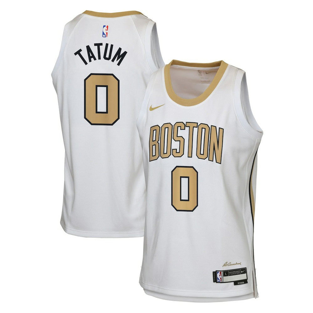 White Jayson Tatum Boston Celtics Youth 2025/26 City Edition Swingman Jersey | NBA