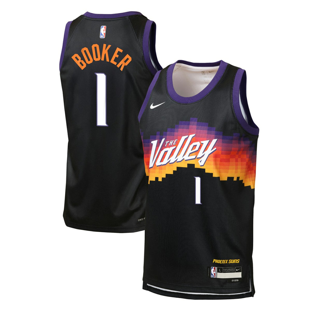 Black Devin Booker Phoenix Suns Youth 2025/26 City Edition Swingman Jersey | NBA