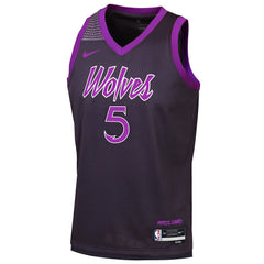 Purple Anthony Edwards Minnesota Timberwolves Youth 2025/26 City Edition Swingman Jersey | NBA