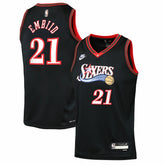 Black Joel Embiid Philadelphia 76ers Youth Swingman Jersey | NBA