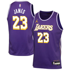 Purple LeBron James Los Angeles Lakers Jordan Brand Youth Swingman Jersey | NBA