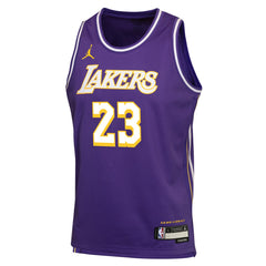 Purple LeBron James Los Angeles Lakers Jordan Brand Youth Swingman Jersey | NBA