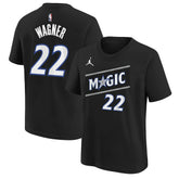Black Franz Wagner Orlando Magic Jordan Brand Youth Statement Edition Name & Number T-Shirt | NBA