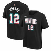 Black Ja Morant Memphis Grizzlies Youth Name & Number T-Shirt | NBA