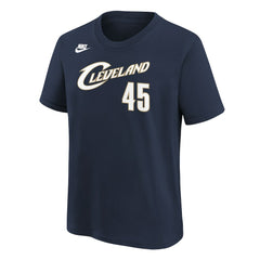 Navy Donovan Mitchell Cleveland Cavaliers Youth Name & Number T-Shirt sale | NBA