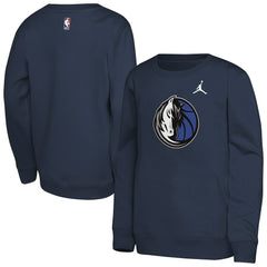 Navy Dallas Mavericks Jordan Brand Youth Courtside Statement Edition Sweatshirt sale | NBA