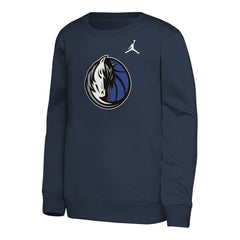 Navy Dallas Mavericks Jordan Brand Youth Courtside Statement Edition Sweatshirt sale | NBA