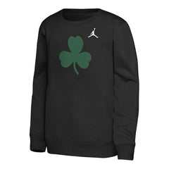Black Boston Celtics Jordan Brand Youth Courtside Statement Edition Sweatshirt | NBA