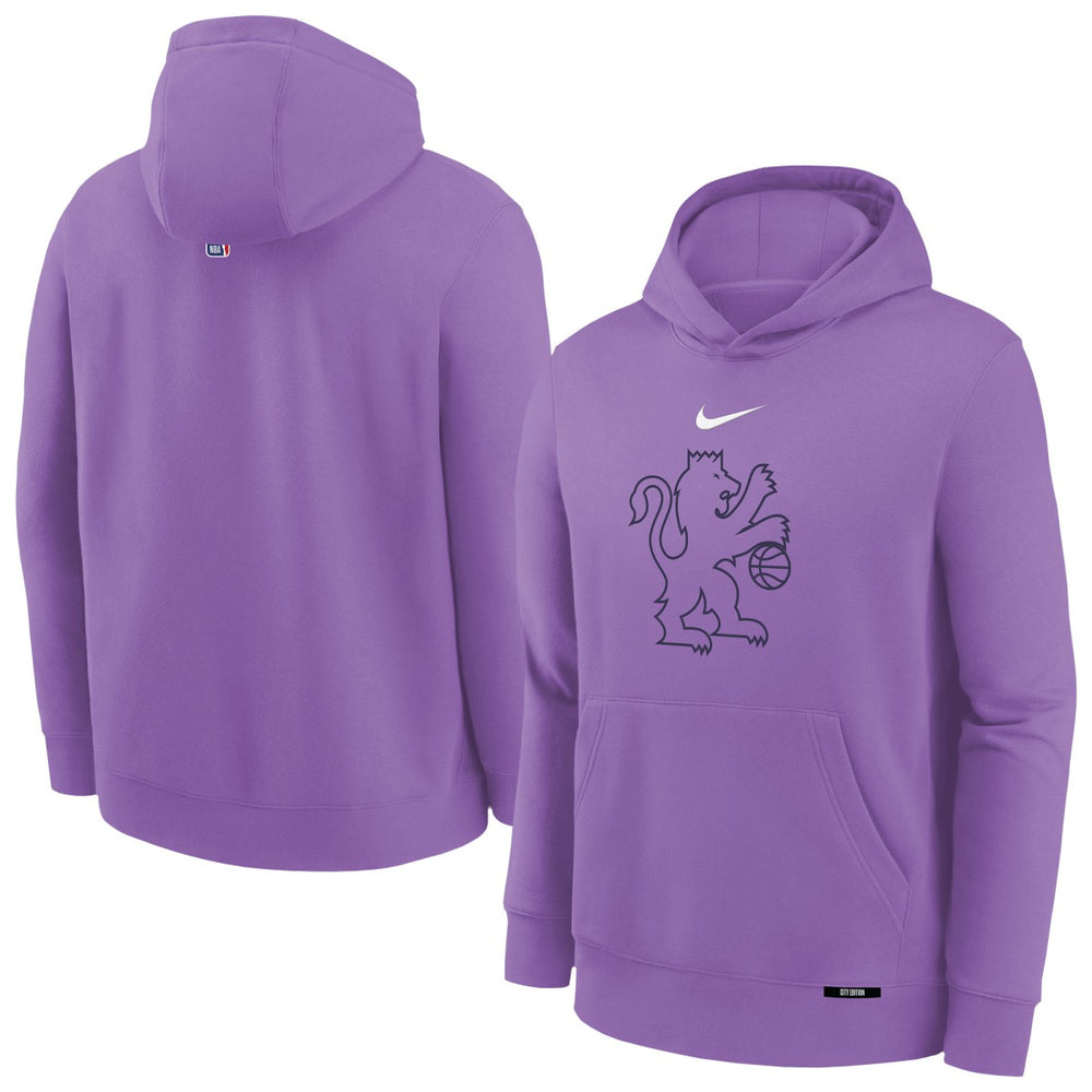 Purple Sacramento Kings Youth 2025/26 City Edition Club Fleece Pullover Hoodie | NBA