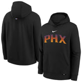 Black Phoenix Suns Youth 2025/26 City Edition Club Fleece Pullover Hoodie | NBA