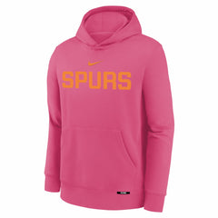 Pink San Antonio Spurs Youth 2025/26 City Edition Club Fleece Pullover Hoodie | NBA