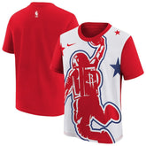 Red/White Houston Rockets Youth 2025/26 City Edition Max90 T-Shirt | NBA