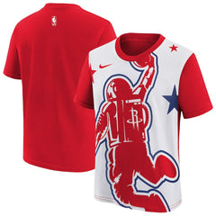 Red/White Houston Rockets Youth 2025/26 City Edition Max90 T-Shirt | NBA