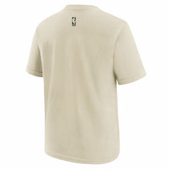 Cream/Hunter Green Milwaukee Bucks Youth 2025/26 City Edition Max90 T-Shirt | NBA
