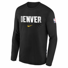 Black Denver Nuggets Youth 2025/26 City Edition Dri-Fit Long Sleeve Game Top sale | NBA