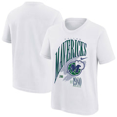 White Dallas Mavericks Youth Hardwood Classics Champs Max90 T-Shirt sale | NBA