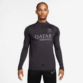 Paris Saint-Germain Strike Drill Quarter-Zip Long Sleeve Dri-FIT Top