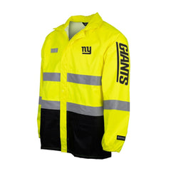 New York Giants Hi-Vis Safety Waterproof Rainshell Full-Zip Hooded Jacket | NFL On sale