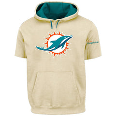 Miami Dolphins Profile Big & Tall Chest Print and Logo Short Sleeve Pullover Hoodie | NFL Near me