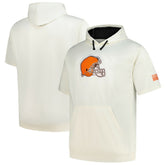 Cleveland Browns Profile Big & Tall Chest Print and Logo Short Sleeve Pullover Hoodie | NFL Near me