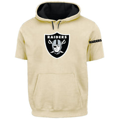 Las Vegas Raiders Profile Big & Tall Chest Print and Logo Short Sleeve Pullover Hoodie | NFL New