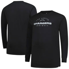 Los Angeles Chargers Big & Tall Coverage Scheme Long Sleeve T-Shirt | NFL Sale