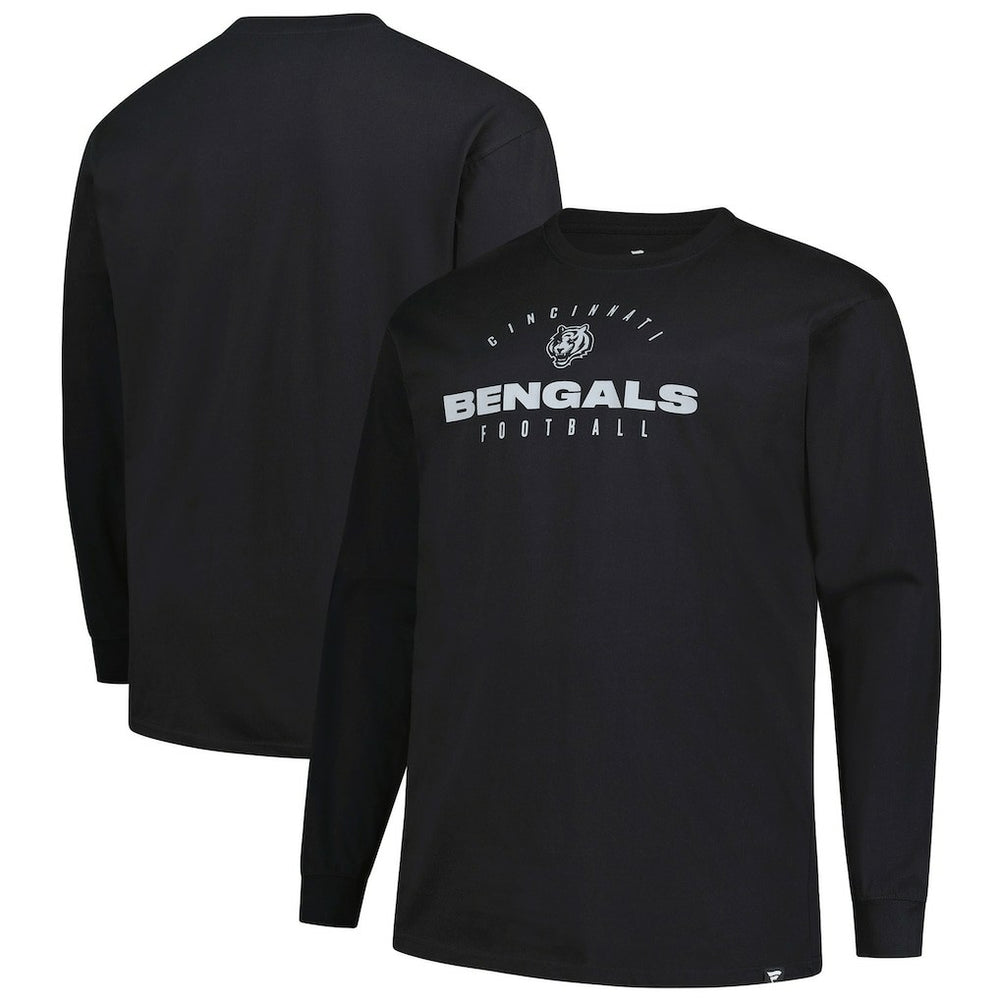 Cincinnati Bengals Big & Tall Coverage Scheme Long Sleeve T-Shirt | NFL New